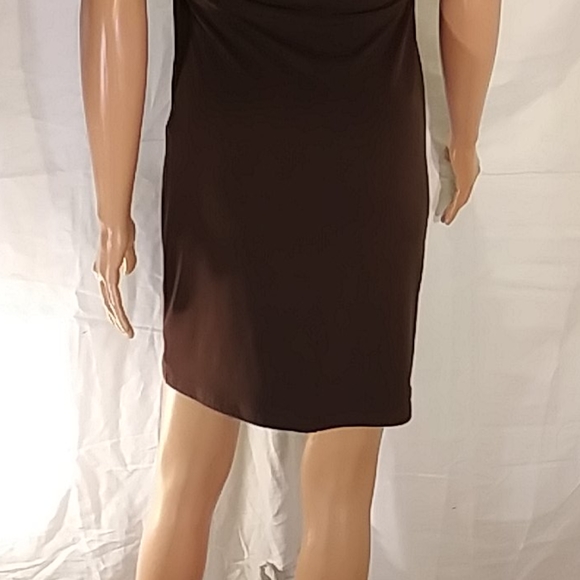 New Michael Kors Dark Brown / Gold Evening Dress - Picture 8 of 8